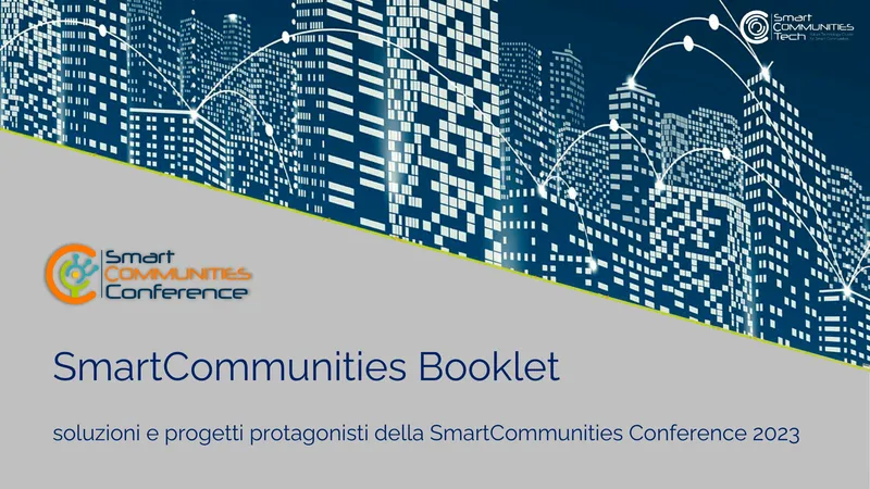 Pagina dedicata a Volcanic Minds nel booklet ufficiale Smart Communities Tech, catalogo delle aziende innovative