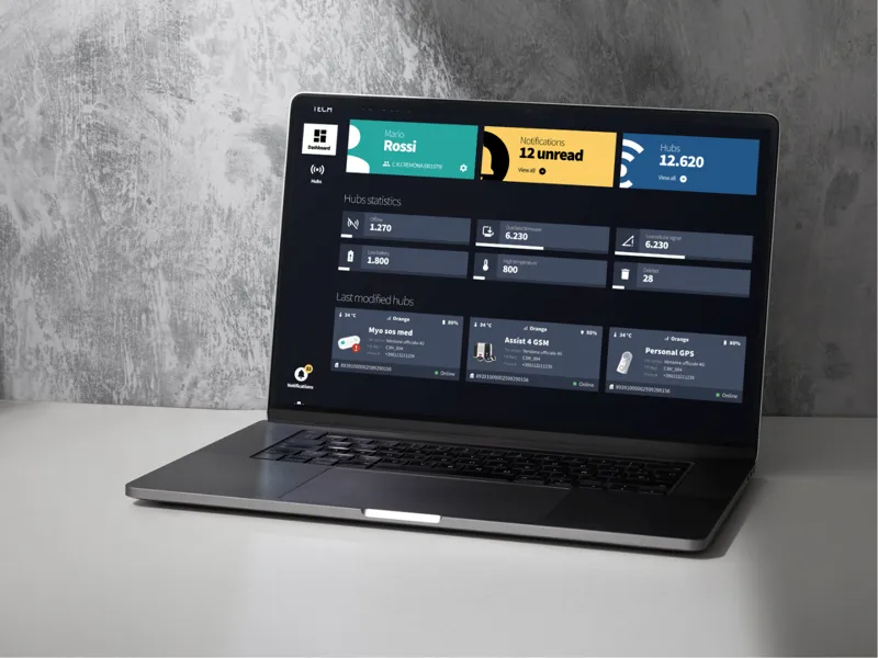 The telecare dashboard, with the patients being followed