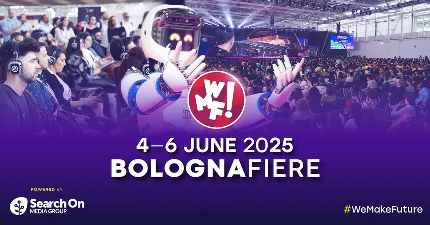 Banner dell'evento We Make Future (WMF) a Bologna Fiere, fiera internazionale sull'innovazione digitale e AI con partecipazione di Volcanic Minds